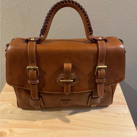 Dooney & Bourke Florentine Flap Tab Satchel - Picture 2 of 15